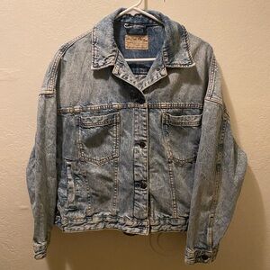 Light Blue Loose Denim Jacket